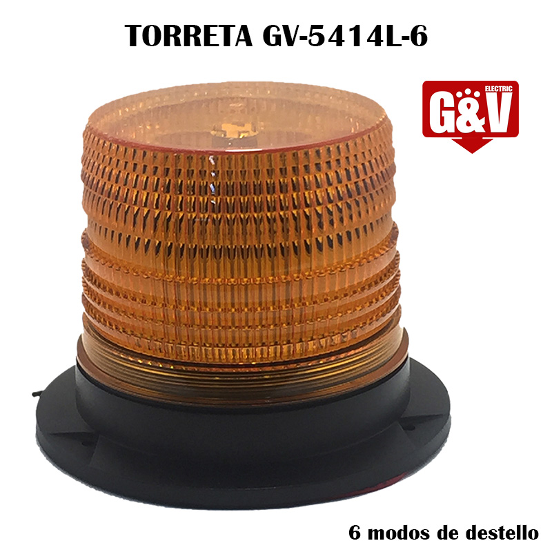 GV-5414L-6 torreta de estrobo ambar