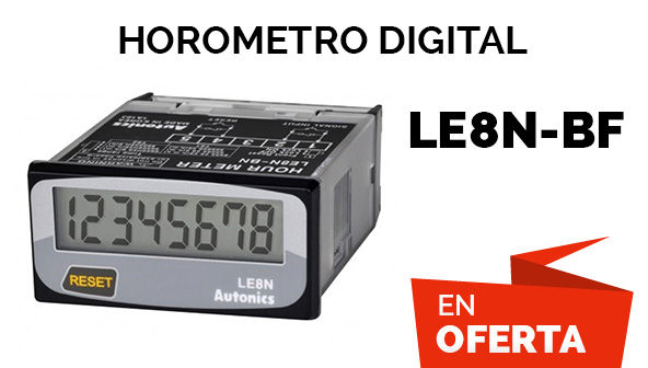 Horometro Digital LE8N-BF